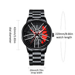 Load image into Gallery viewer, Men's 42mm Car Series Rotating Dial Watch β Stainless Steel 3ATM Quartz Sport Wristwatch