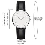 Load image into Gallery viewer, Hannah Martin Women's Rose Gold Watch β 36mm Ultra Thin Leather Luxury Ladies Wristwatch