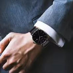 Load image into Gallery viewer, Classic Bauhaus Men's Watch β Ultra Thin Dark Blue Quartz Stainless Steel Business Watch