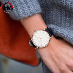 Load image into Gallery viewer, Hannah Martin Women's Rose Gold Watch – 36mm Ultra Thin Leather Luxury Ladies Wristwatch