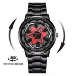 Load image into Gallery viewer, Men's Car Series Rotating Dial Watch – Stainless Steel Black Quartz Sport Wristwatch